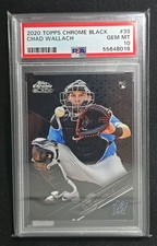 2020 Topps Chrome Black - Chad Wallach #39 (RC) MARLINS PSA10 POP4