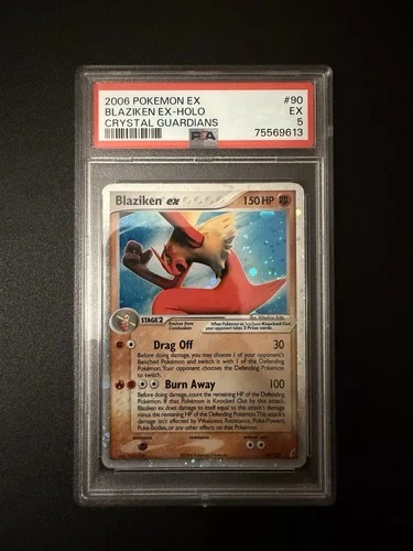 2006 POKEMON EX CRYSTAL GUARDIANS #90 BLAZIKEN EX-HOLO PSA 5