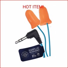 Plugfones Basic Earplug Headphones Earplug-Earbud Hybrid 27 dB Noise Reduction R