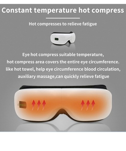 5-Mode Eye Massager with Heat, Vibration and Bluetooth Music, Folding Heated Eye - 第 6/7 張圖片