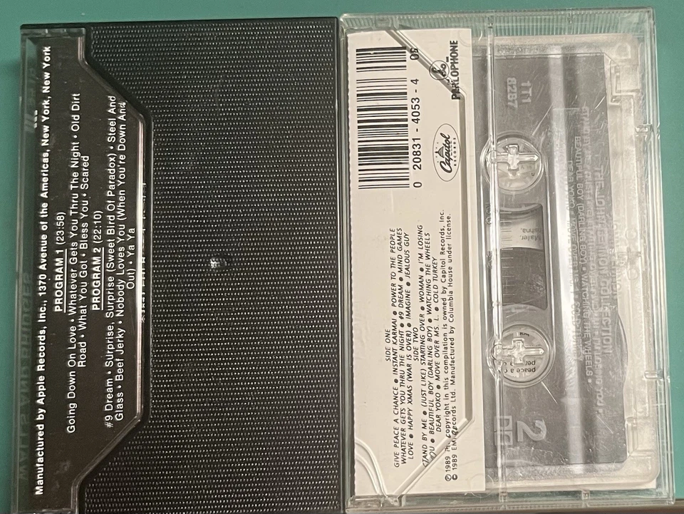 Lot Of 2 John Lennon Cassettes Lennon Collection And Walls And Bridges - Image 2 of 3