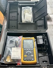 Fluke 43B Power Quality Analyzer w/ Test Leads, Current Clamp & Hard Case Tested