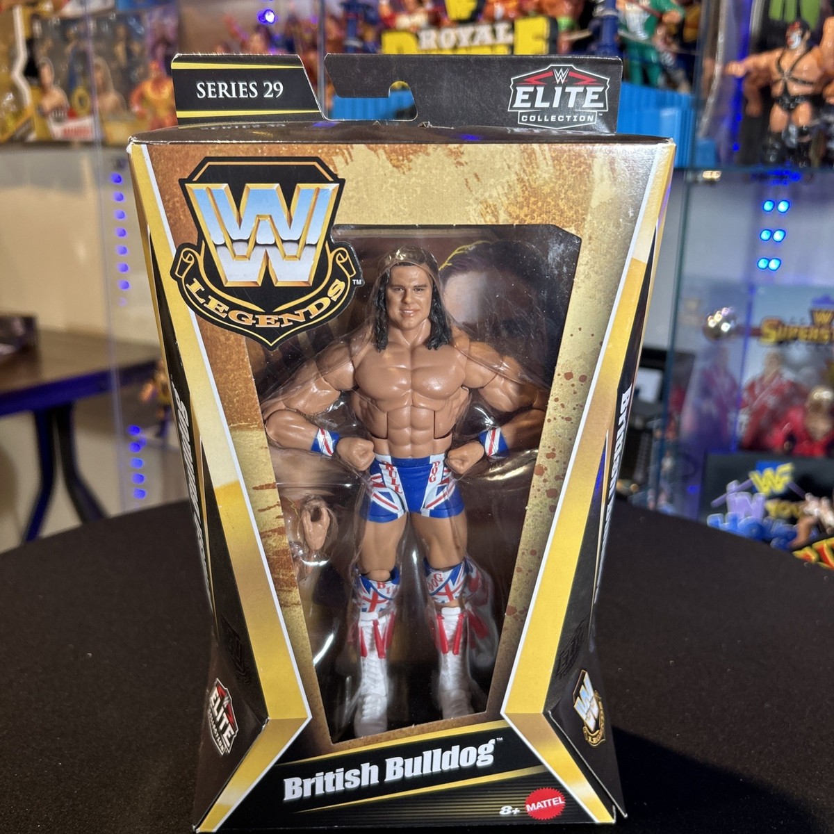 イングランド代表選手フィギア レジェンド British Bulldog WWE Elite Collection Legends Series 29 Action