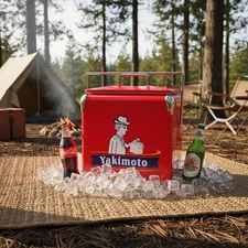 Metal Cooler Box Yakimoto 14QT Classical for BBQ Camping Picnic Fashing Party