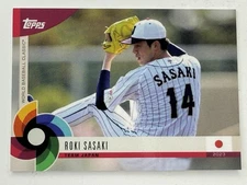 2023 Topps World Baseball Classic Global Stars Roki Sasaki #3 Team Japan RC