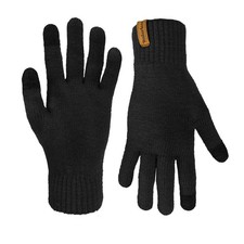 Timberland Men  s Rib Knit Gloves - Suede Clip, Soft Stretch Winter Handwear, ...