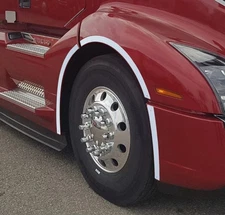 Volvo VNL Front Wheel Fender Trim 2018 AND NEWER Pair Set Stainless Steel