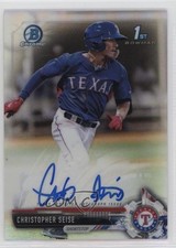 2017 Bowman Draft Chrome Pick Refractor /499 Chris Seise Christopher Auto 0a3