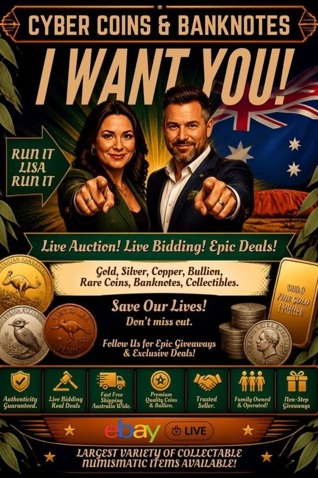 Saturday Live Coin & Currency Auctions Gold Silver Australian Pre-Decimal