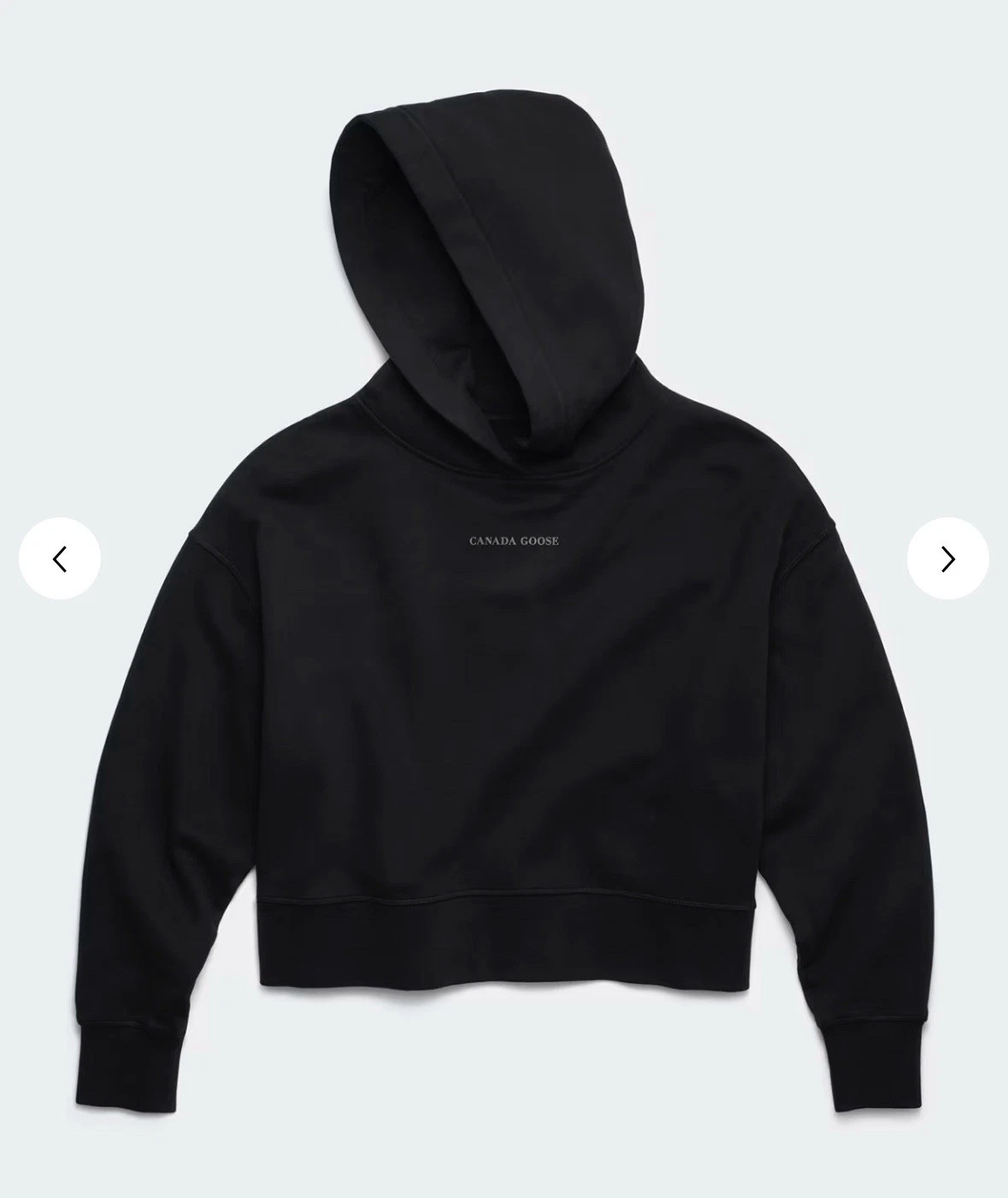 Canada Goose Felpa Donna Nera Muskoka Relaxed XS Nuova Con Etichetta