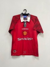 Manchester United 1996/1998 Home Umbro Football Shirt Soccer Jersey Youth Boys
