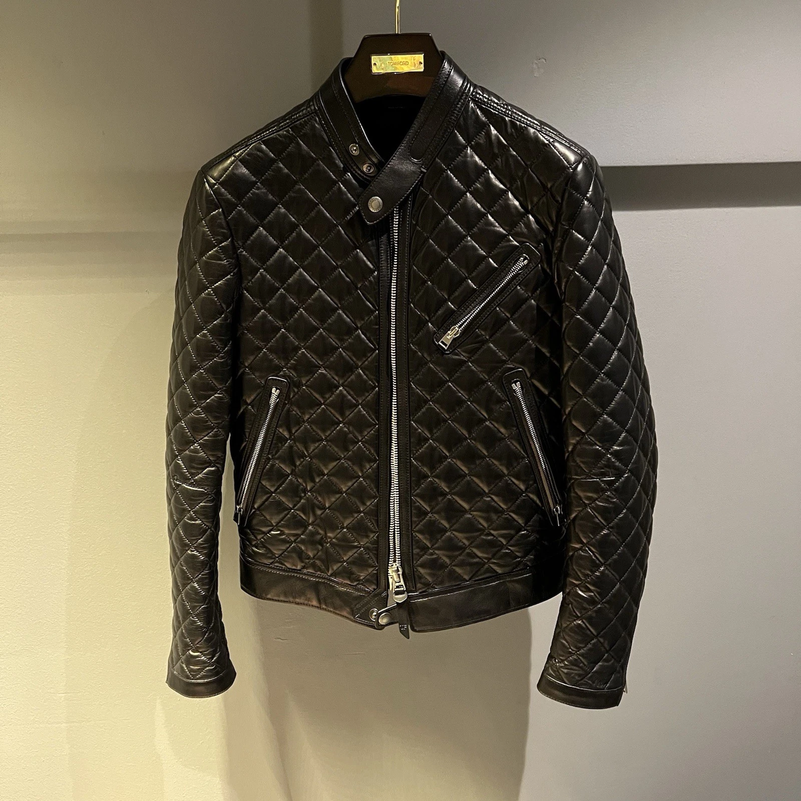 Tom Ford — Tom Ford Quilted Leather Jacket In Large