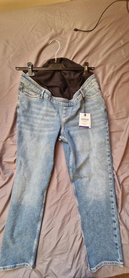 New Look Maternity Blue Skinny Jeans UK Size 12 - Image 2 of 3
