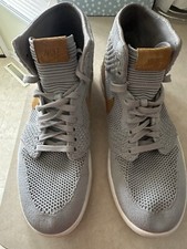 Nike Air Jordan 1 Retro High Flyknit Wolf Grey 919704-025 Men sz 9