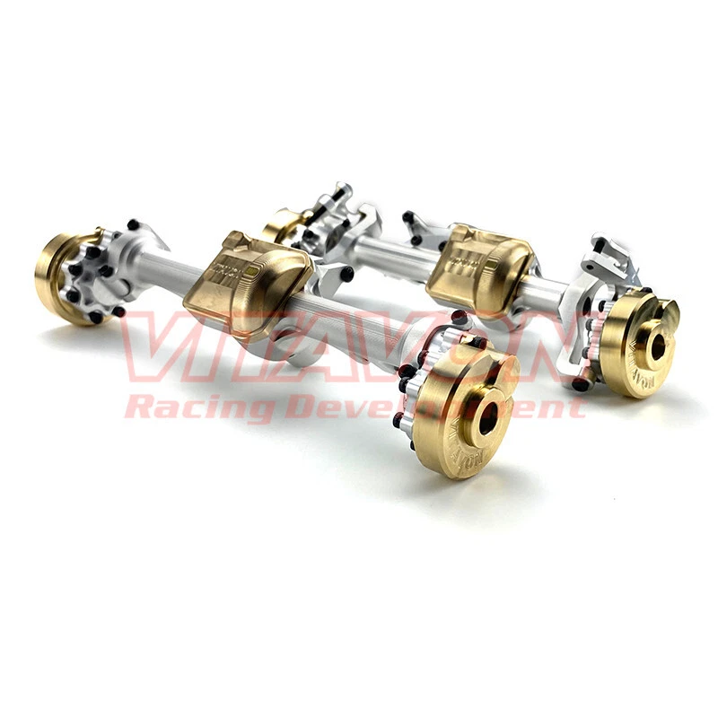 Vitavon CNC Alu7075 Front & Rear Axle Housing Set Brass For Traxxas TRX-4 1:10 - Image 3 of 4