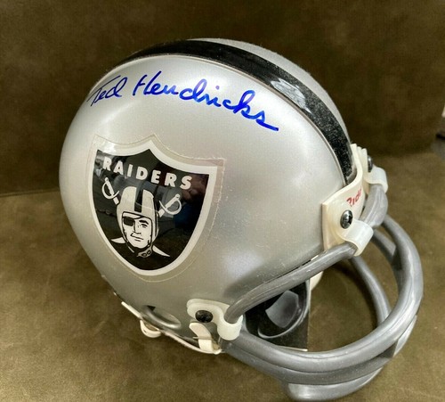 TED HENDRICKS Signed LOS ANGELES RAIDERS MINI HELMET PSA DNA NFL HALL OF FAME - Picture 6 of 7