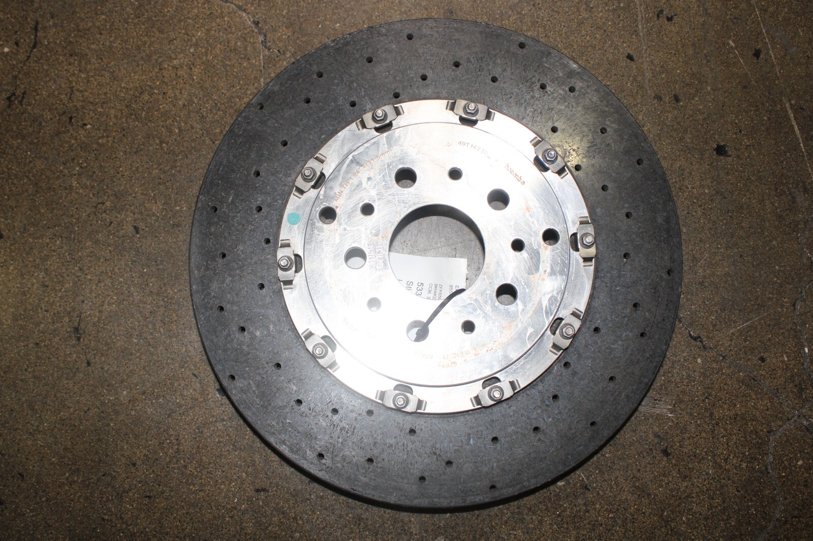 Ferrari California, 458 Italia, Rear CCM Carbon Brake Rotor, Used, P/N 304561