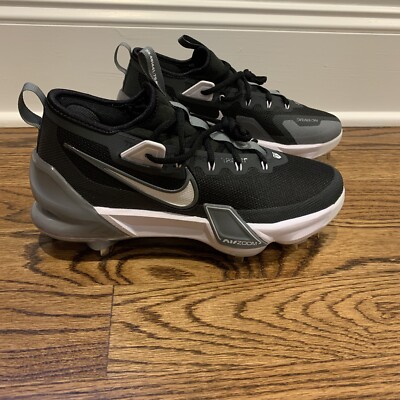 Nike Force Zoom Trout 9 Elite Metal Black Baseball Cleats  display picture 1