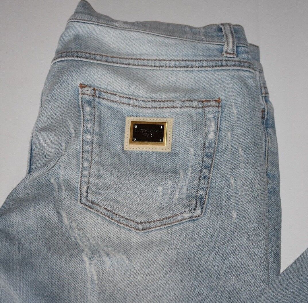 【関税込み】dolce & gabbana DESTROYED JEANS Dolce & Gabbana Destroyed Girly Denim Jeans Size 44 | eBay