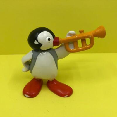 Rare Vintage Pingu Penguin Sister Pinga BULLY PVC Toy Figure Cake Topper 1990s