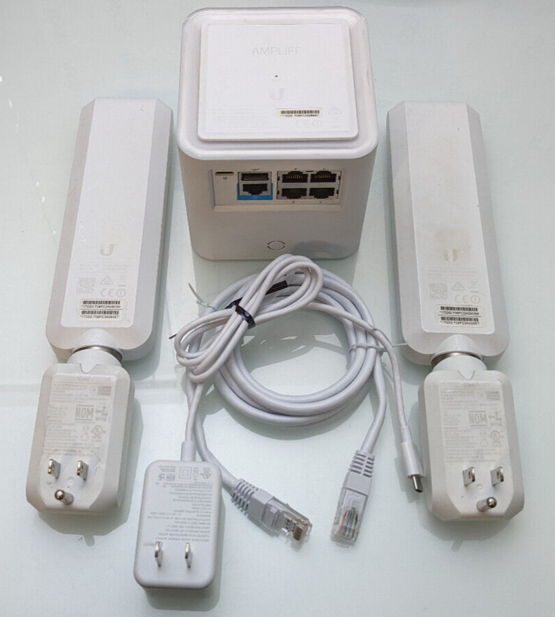 Ubiquiti AmpliFi HD DualBand Mesh WiFi System Router + 2 MeshPoint Extenders 810354025556 eBay