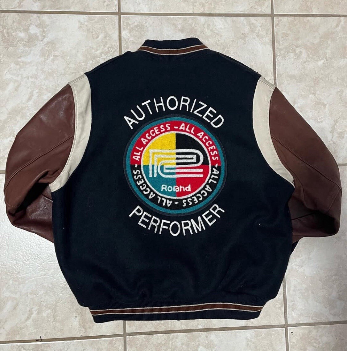 80S》Roland Kasger 88 Virsity Jacket Vintage 80s 90s Roland Authorized Performer Varsity Jacket