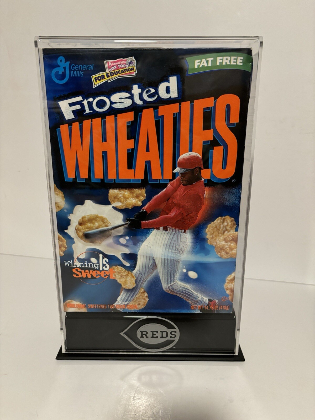 Ken Griffey Jr 2001 Wheaties Never Been Open Full Cereal Box Custom Acrylic Case-image
