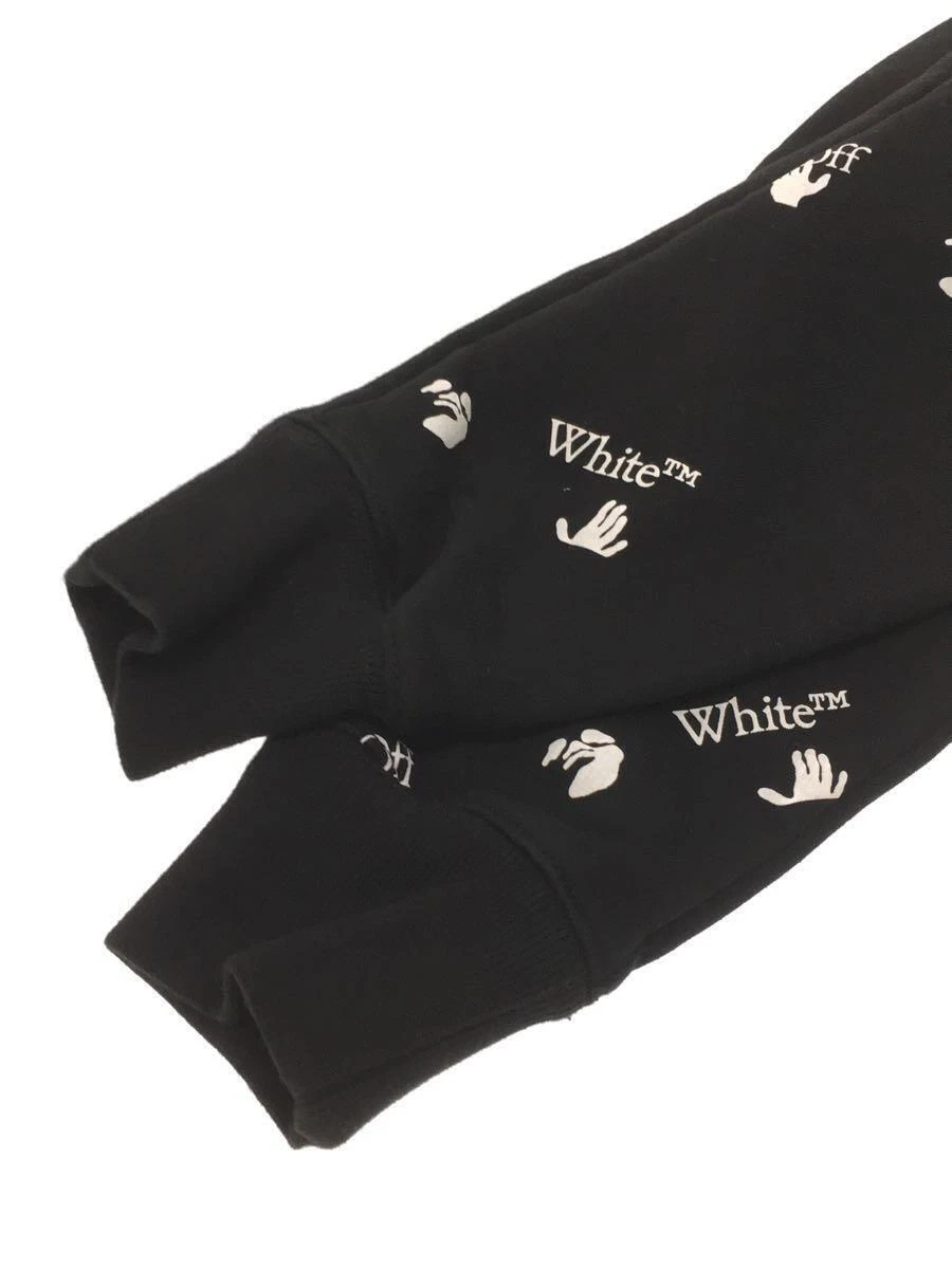 OFF WHITE Felpa con cappuccio bianca spenta cotone nera XS usata