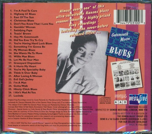 CD Gatemouth Moore - Hey Mr. Gatemouth: komplette King-Aufnahmen - Bild 2 von 2