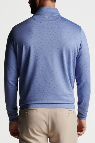 Peter Millar Jacket M Crown Sport Perth Golf Cart Print Performance 1/4 Zip - Picture 3 of 8