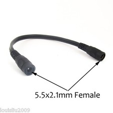 10x 0.2M DC Supply 5.5x2.1mm 5521 Female to Female Straight Extension Cable