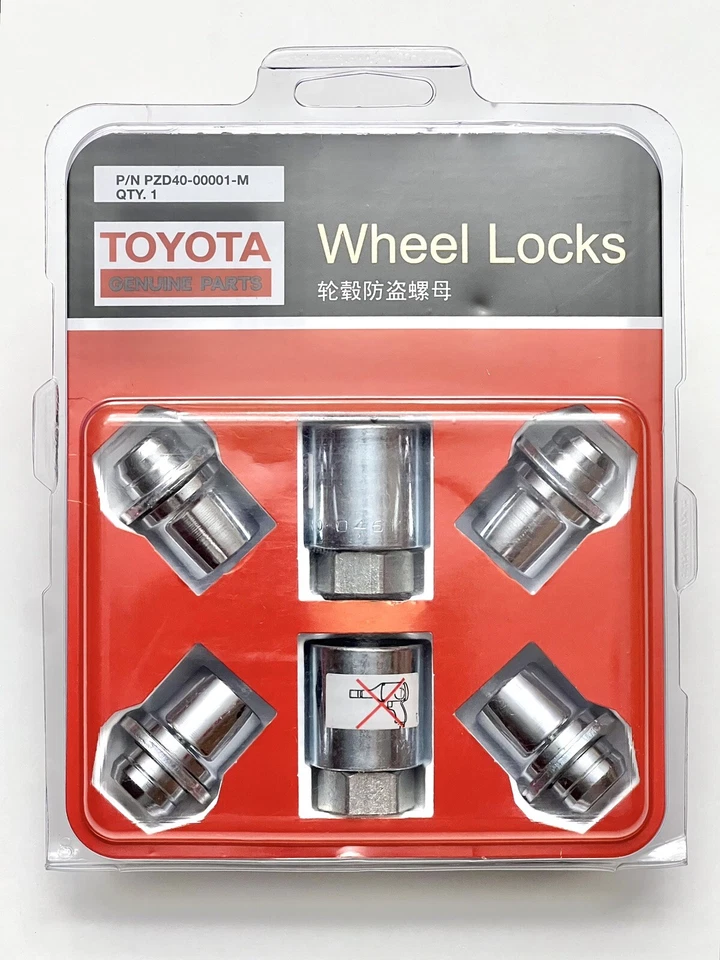 Toyota Alloy Wheel Lock Set Genuine OEM (short ones) with 2 Keys, BNIB USA - Image 3 of 4