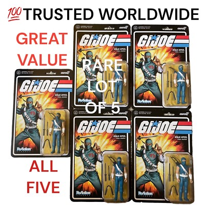 ReAction GI JOE Super 7 Wave 2023 Exclusive Ninja Viper Cobra Assassin LT OF 5