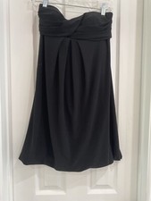 XSCAPE by Joanna Chen Black Bubble Dress Strapless Size 8