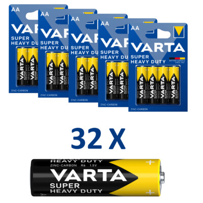 8x4er Blister-Varta Superlife Heavy Duty Mignon AA R06 Batterie MN1500 1,5V  