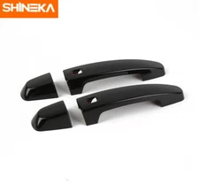 Glossy Black Door Handle Cover Trim Exterior For Chevrolet Camaro 2016+ 1Pair