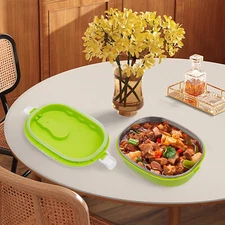 0.9L/30.44oz Warmer Lunch Box w/ Handle Portable Food Container Stainless Steel