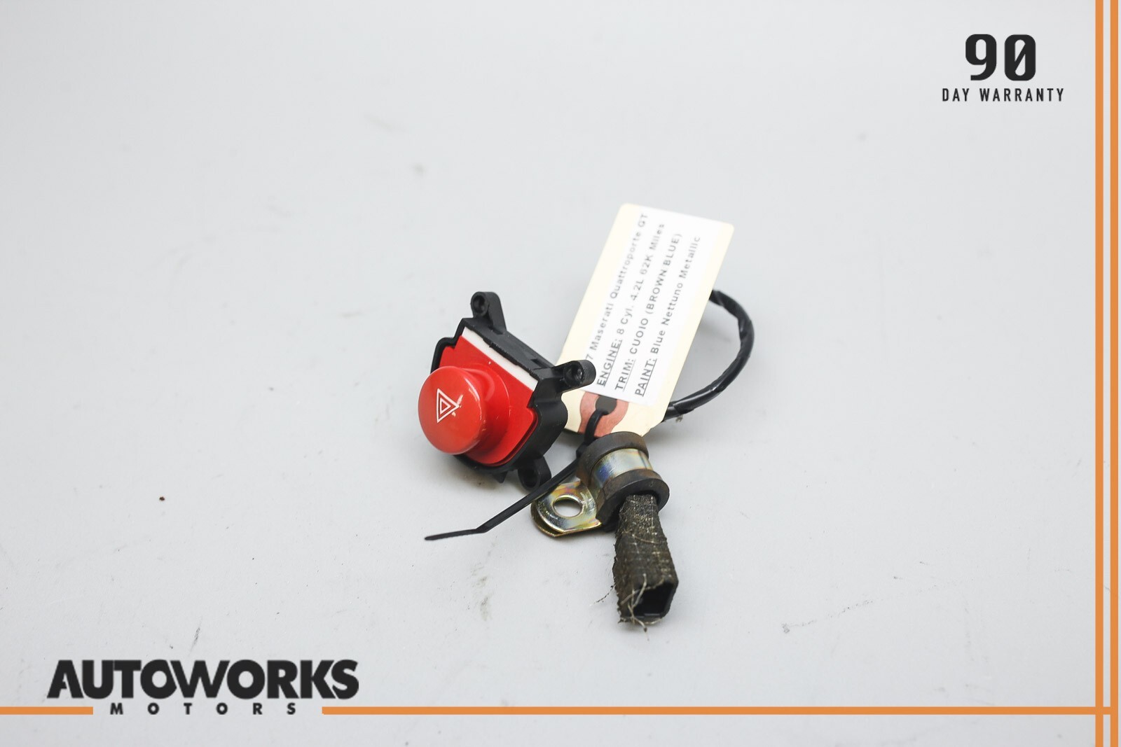 03-13 Maserati Quattroporte M139 Dashboard Emergency Hazard Switch Button OEM