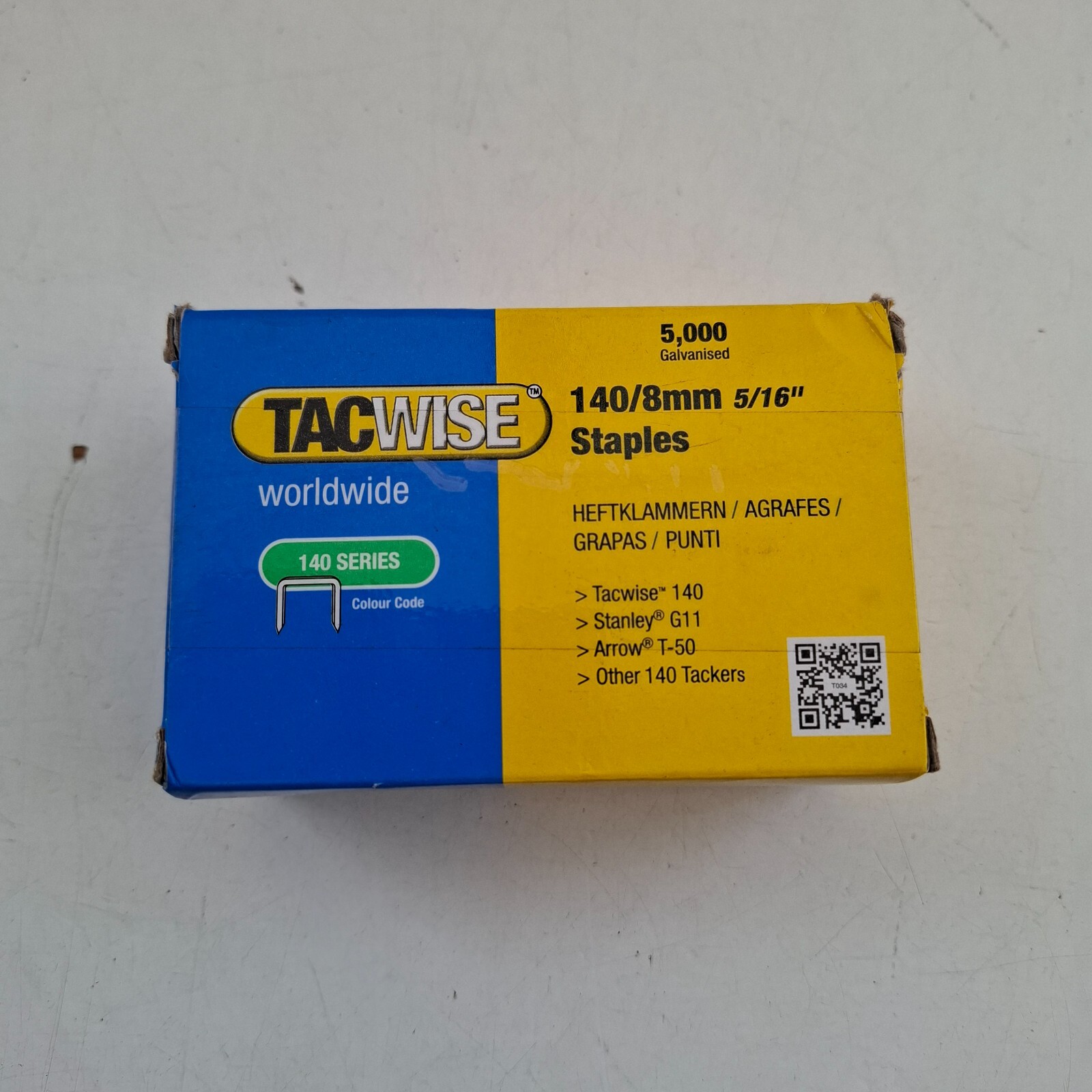 5000 Tacwise Type 140 Series Staples 8mm - 140/8mm 5/16""