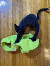 Dog Halloween Costume Scaredy Cat Black Cat Size Small/ Medium NWOT Target I