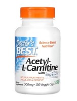 Doctor's Best Acetyl-L-Carnitin Mit Biosint Carnitinen, 500 Mg, 120 Kaps