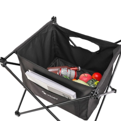 VILLEY Portable Camping Side Table w/Bag Ultralight Aluminum Folding Beach Table - Picture 7 of 12
