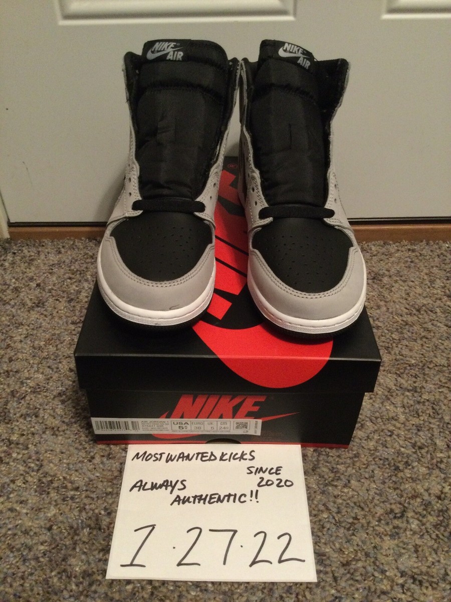 DS 2021 Nike Air Jordan Retro 1 Hi OG Shadow 2.0 GS Sz 5.5Y