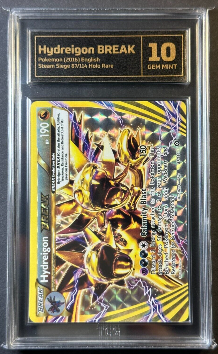 Hydreigon BREAK 87/114 Steam Siege - TCG 10 Gem Mint Graded