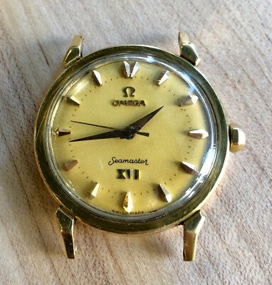RARE 1954 OMEGA SEAMASTER MELBOURNE XVI OLYMPICS 18K STELLA YELLOW