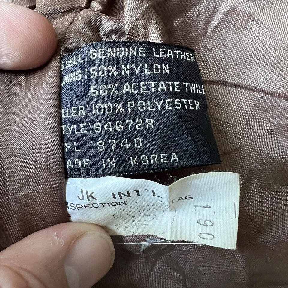 Chaqueta de moto vintage años 80 Fidelity Outerwear cuero funciona talla L Foto 4 de 4