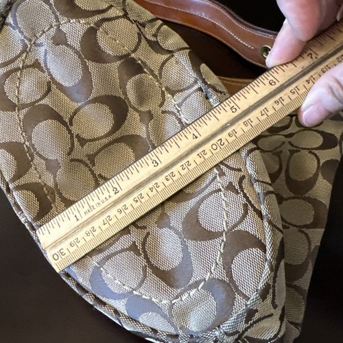 Coach Bleecker Duffle Purse Brown Tan Pre-Owned G0768-11437 - Picture 7 of 10
