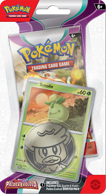 Paldea Evolved Smoliv Premium Booster Pack 151 Go Pokemon Karten TCG Neu & Sealed