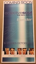 COLLECTIVE SOUL Rare 2000 PROMO POSTER w/ RELEASE DATE for Blender CD 12x24 USA