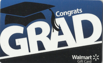 walmart grad cards WALMART Collectible No Value Gift Card - Congrats Grad - FD28231